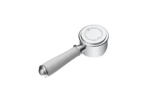 Ikon Clasico Ceramic Handle for Wall Mixer Brushed Nickel by Ikon, a Bathroom Taps & Mixers for sale on Style Sourcebook