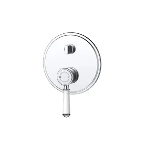 Ikon Clasico Wall Diverter Mixer Trim Kits Chrome - Ceramic Handle by Ikon, a Bathroom Taps & Mixers for sale on Style Sourcebook