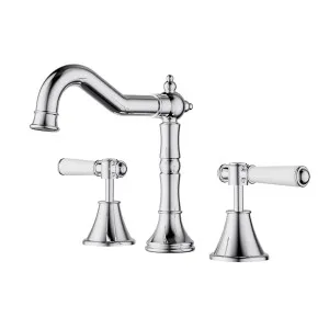 Ikon Clasico Basin Set Chrome - Ceramic Handle by Ikon, a Basins for sale on Style Sourcebook