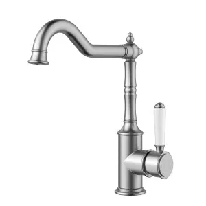 Ikon Clasico Sink Mixer Brushed Nickel - Ceramic Handle by Ikon, a Kitchen Taps & Mixers for sale on Style Sourcebook