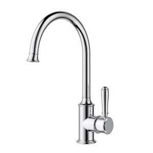 Ikon Clasico Gooseneck Sink Mixer Chrome by Ikon, a Kitchen Taps & Mixers for sale on Style Sourcebook