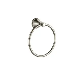 Ikon Clasico Towel Ring Brushed Nickel by Ikon, a Bathroom Fixtures for sale on Style Sourcebook