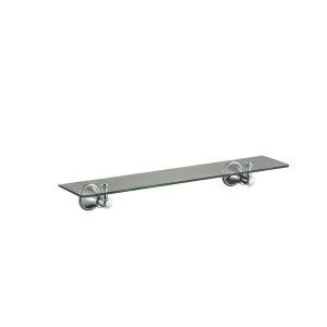 Ikon Clasico Glass Shelf Brushed Nickel by Ikon, a Bathroom Fixtures for sale on Style Sourcebook