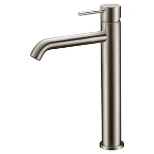 Ikon Hali High Rise Basin Mixer Brushed Nickel by Ikon, a Bathroom Taps & Mixers for sale on Style Sourcebook