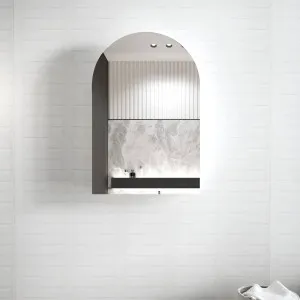 Otti Archie Shaving Cabinet 900x600x150mm Black Oak by Otti, a Shaving Cabinets for sale on Style Sourcebook
