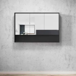 Otti Marlo 1200x800x150 Shaving Cabinet Black Satin by Otti, a Shaving Cabinets for sale on Style Sourcebook