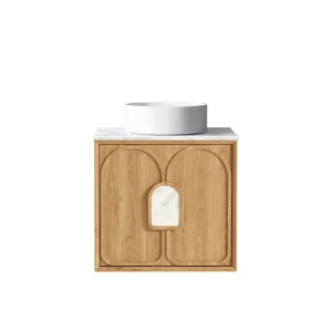 Otti Laguna 600mm Natural American Oak Wall Hung Vanity (Cabinet Only) by Otti, a Vanities for sale on Style Sourcebook