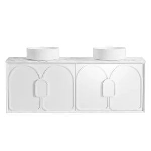 Otti Laguna Mark II 1500mm Matte White Wall Hung Vanity (Cabinet Only) by Otti, a Vanities for sale on Style Sourcebook
