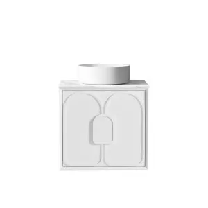 Otti Laguna Mark II 600mm Matte White Wall Hung Vanity (Cabinet Only) by Otti, a Vanities for sale on Style Sourcebook