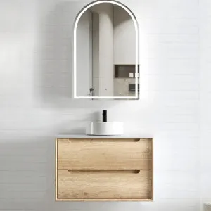 Otti Byron 750mm Natural Oak Wall Hung Vanity (Cabinet Only) by Otti, a Vanities for sale on Style Sourcebook