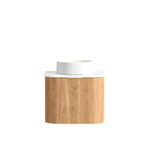 Otti Bondi 600mm Woodland Oak Fluted Curve Vanity (Cabinet Only) by Otti, a Vanities for sale on Style Sourcebook