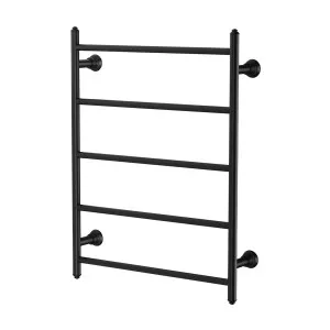 Phoenix Cromford Heated Towel Ladder 550mm x 750mm Matte Black by PHOENIX, a Bathroom Fixtures for sale on Style Sourcebook
