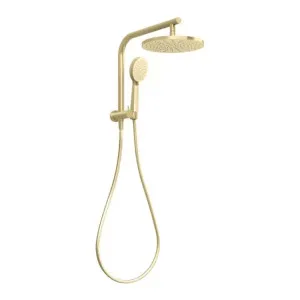 Phoenix Vivid Slimline Compact Twin Shower Brushed Gold by PHOENIX, a Shower Heads & Mixers for sale on Style Sourcebook