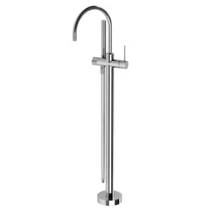 Phoenix Vivid Slimline Floor Mounted Bath Mixer With Hand Shower Chrome by PHOENIX, a Shower Heads & Mixers for sale on Style Sourcebook