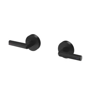 Phoenix Vivid Slimline Plus Lever Wall Top Assemblies Matte Black by PHOENIX, a Bathroom Taps & Mixers for sale on Style Sourcebook