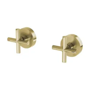Phoenix Vivid Slimline Plus Wall Top Assemblies Brushed Gold by PHOENIX, a Bathroom Taps & Mixers for sale on Style Sourcebook