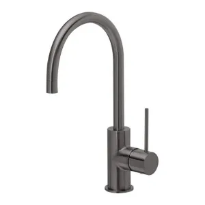Phoenix Vivid Slimline Sink Mixer 160mm Gooseneck Brushed Carbon by PHOENIX, a Kitchen Taps & Mixers for sale on Style Sourcebook