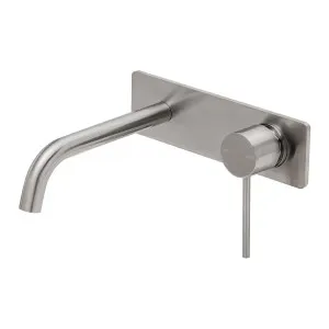 Phoenix Vivid Slimline SwitchMix Wall Basin / Bath Mixer Set 180mm Fit-Off Kit Brushed Nickel by PHOENIX, a Bathroom Taps & Mixers for sale on Style Sourcebook
