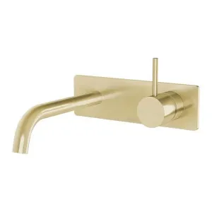 Phoenix Vivid Slimline Up Basin / Bath Wall Mixer Set Brushed Gold by PHOENIX, a Bathroom Taps & Mixers for sale on Style Sourcebook