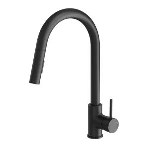 Phoenix Pina Pull Out Sink Mixer 230mm Matte Black by PHOENIX, a Kitchen Taps & Mixers for sale on Style Sourcebook