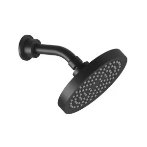 Phoenix Pina Shower Arm & 150mm Round Rose Matte Black by PHOENIX, a Shower Heads & Mixers for sale on Style Sourcebook