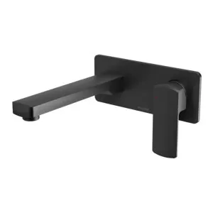 Phoenix Teva Wall Basin / Bath Mixer Set Trim Kit Only, Matte Black, 200mm by PHOENIX, a Bathroom Taps & Mixers for sale on Style Sourcebook