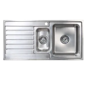 Seima Kubic 150 Sink Left Drainer 1 Tap Hole Stainless Steel by Seima, a Bathroom Fixtures for sale on Style Sourcebook