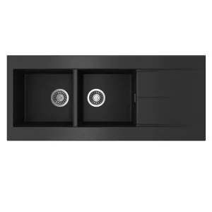 Seima Oros 1162 Sink Right Drainer No Taphole Black by Seima, a Bathroom Fixtures for sale on Style Sourcebook