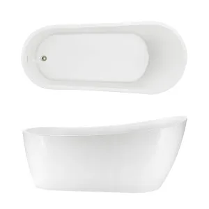 Seima Arko 140 Freestanding Bath Integrated Overflow 1700mm Matte White by Seima, a Bathtubs for sale on Style Sourcebook
