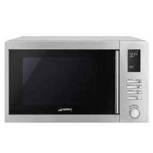 Smeg Freestanding Microwave With Grill Stainless Steel 34L by Smeg, a Microwave Ovens for sale on Style Sourcebook