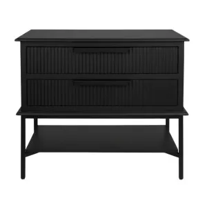 Aimee Bedside Table - Large All Black by CAFE Lighting & Living, a Bedside Tables for sale on Style Sourcebook