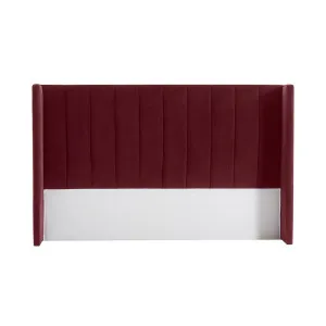 Central Park King Bedhead - Wine Velvet by CAFE Lighting & Living, a Bed Heads for sale on Style Sourcebook