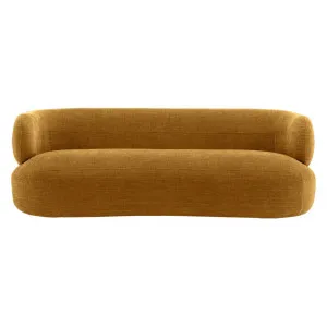 Greenwich 3 Seater Sofa - Mustard Chenille by CAFE Lighting & Living, a Sofas for sale on Style Sourcebook