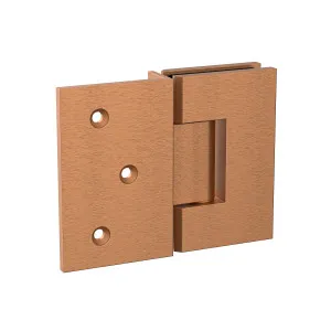 Boston Wall to Glass Hinge with 180 Degree Type Mounting Plate - Brushed Rose Gold by Estelle, a Bathroom Fixtures for sale on Style Sourcebook