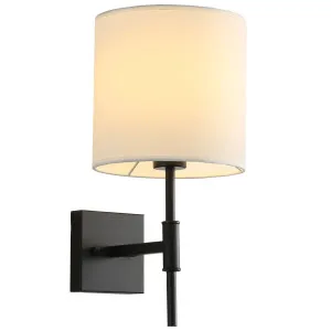 Oriel Lighting Bella Classic Minimalist Indoor Wall Light Black by Oriel Lighting, a Wall Lighting for sale on Style Sourcebook