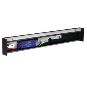 Oriel Lighting Rafter Large Up/Down LED Wall Light with Tricolour Backlit Glow Black by Oriel Lighting, a Wall Lighting for sale on Style Sourcebook