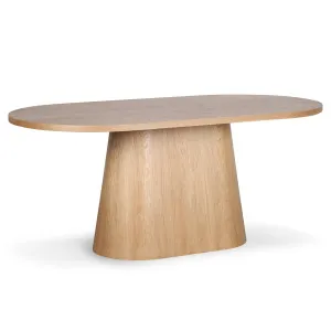Gigi 180cm Oval Wooden Dining Table in Oak by Luxo Furniture, a Dining Tables for sale on Style Sourcebook