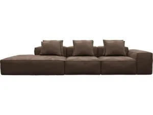 Riley Muse Chocolate Modular Sofa - 1x Arm, 2x Armless, 1x Left Terminal by James Lane, a Sofas for sale on Style Sourcebook