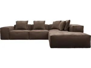 Riley Muse Chocolate Modular Sofa - Arm, 2x Armless, Corner, Right Terminal by James Lane, a Sofas for sale on Style Sourcebook