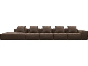 Riley Muse Chocolate Modular Sofa - 1x Arm, 4x Armless, 1x Left Terminal by James Lane, a Sofas for sale on Style Sourcebook