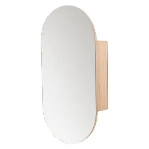 Lexington Oval Shaving Cabinet 450 Sgl Door Solid Timber Sides by Rifco, a Shaving Cabinets for sale on Style Sourcebook