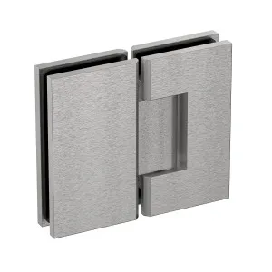 Extra Heavy Duty Large Glass to Glass 180 Degree Inline Hinge - Satin Nickel by Estelle, a Bathroom Fixtures for sale on Style Sourcebook