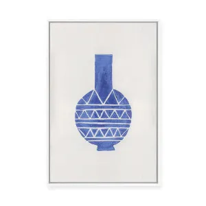 Linocut Vase No.3 | Framed Canvas by Alisa Galitsyna, a Painted Canvases for sale on Style Sourcebook