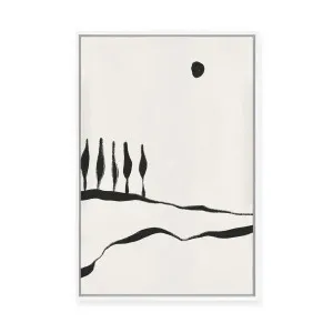 Minimal Line Landscape #1 | Framed Canvas by Alisa Galitsyna, a Painted Canvases for sale on Style Sourcebook