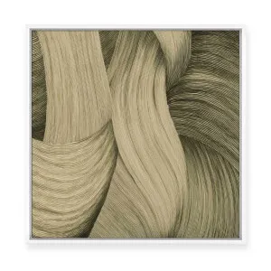 Olive Pigment | Square | Framed Canvas by ARTHOUSEco, a Painted Canvases for sale on Style Sourcebook