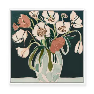 Burning Petals II | Framed Canvas by ARTHOUSEco, a Painted Canvases for sale on Style Sourcebook