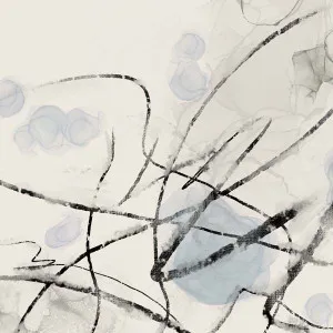 Ink Trails on Soft Blue Mist II by ARTHOUSEco, a Prints for sale on Style Sourcebook