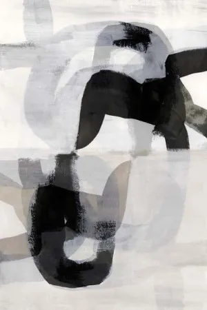 Interwoven Monochrome Shapes II by ARTHOUSEco, a Prints for sale on Style Sourcebook