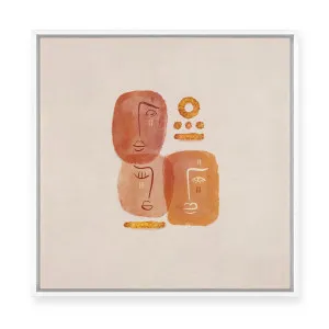 Tangerine Faces III | Framed Canvas by ARTHOUSEco, a Painted Canvases for sale on Style Sourcebook