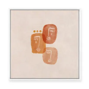 Tangerine Faces II | Framed Canvas by ARTHOUSEco, a Painted Canvases for sale on Style Sourcebook